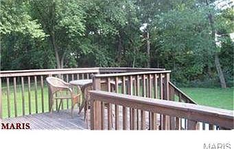 Tree lined back yard!