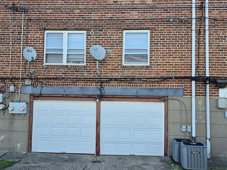 Rear view and garage