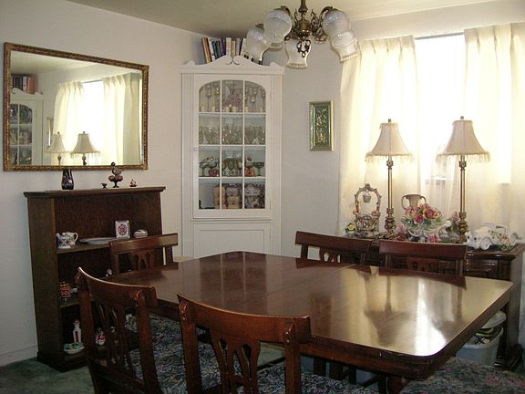 Dining Room with Corner Cabinets