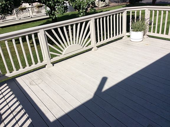 Spacious deck