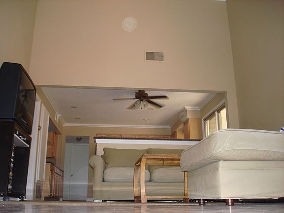 Vaulted Ceilings in Family Room