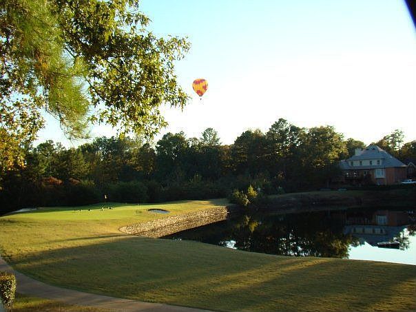 Overlooking golf course