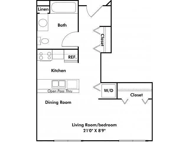 Floor plan Studio