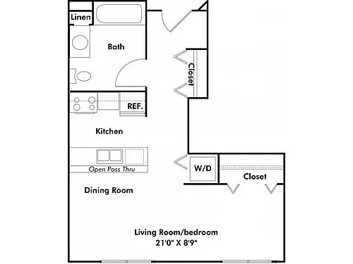 Floor plan Studio