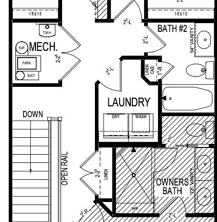 Townhome C Upper Level Base Plan