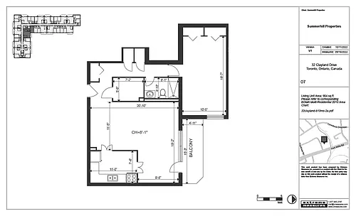 Floor plan 1 Bedroom - 07
