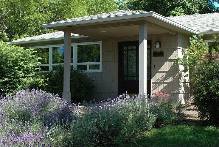 south-facing entry