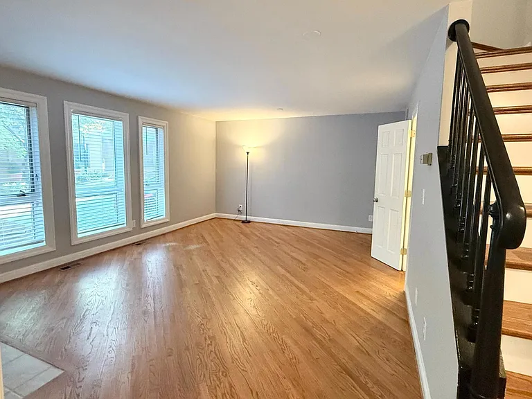 Living Room with new blinds.