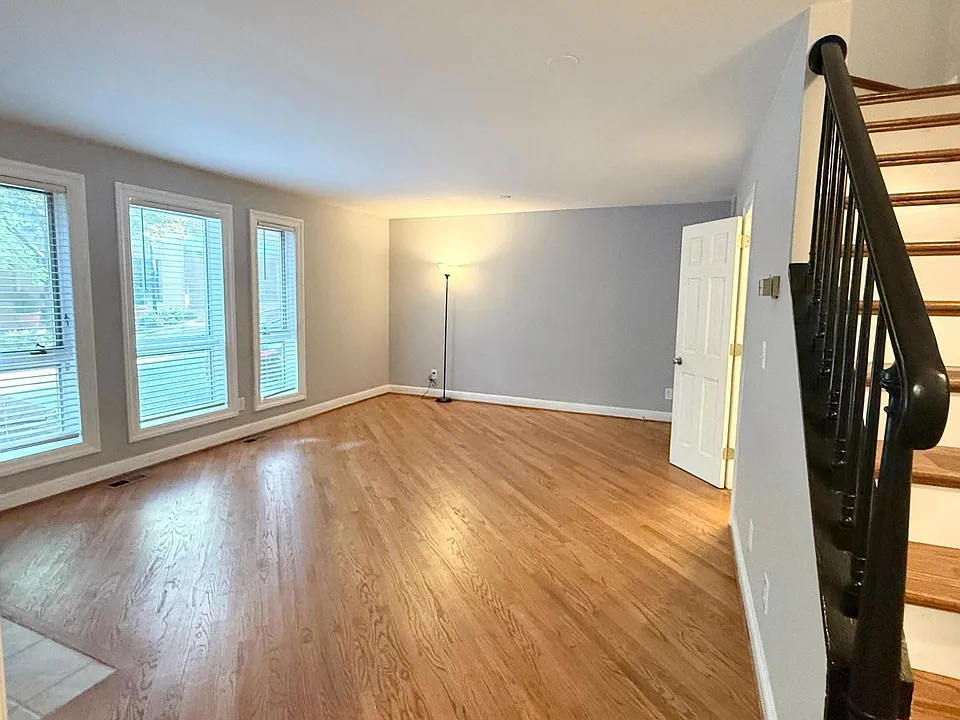 Living Room with new blinds.