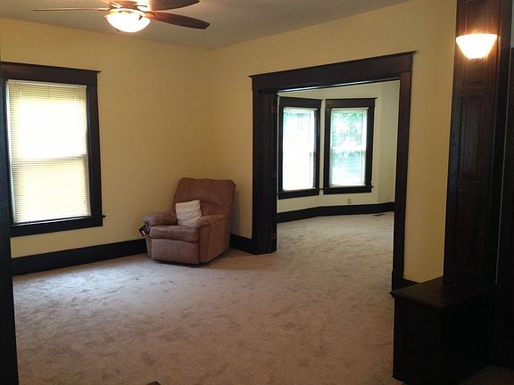 Living room into dining room