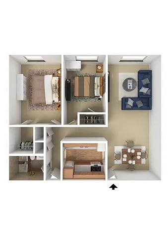 Floor plan 2BE