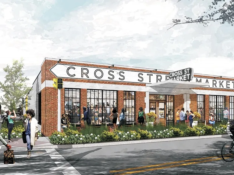 Cross Steet Market 1 block away