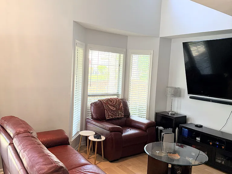 The left side seating area