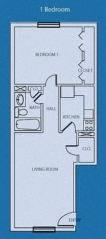 Floor plan 1 Bedroom
