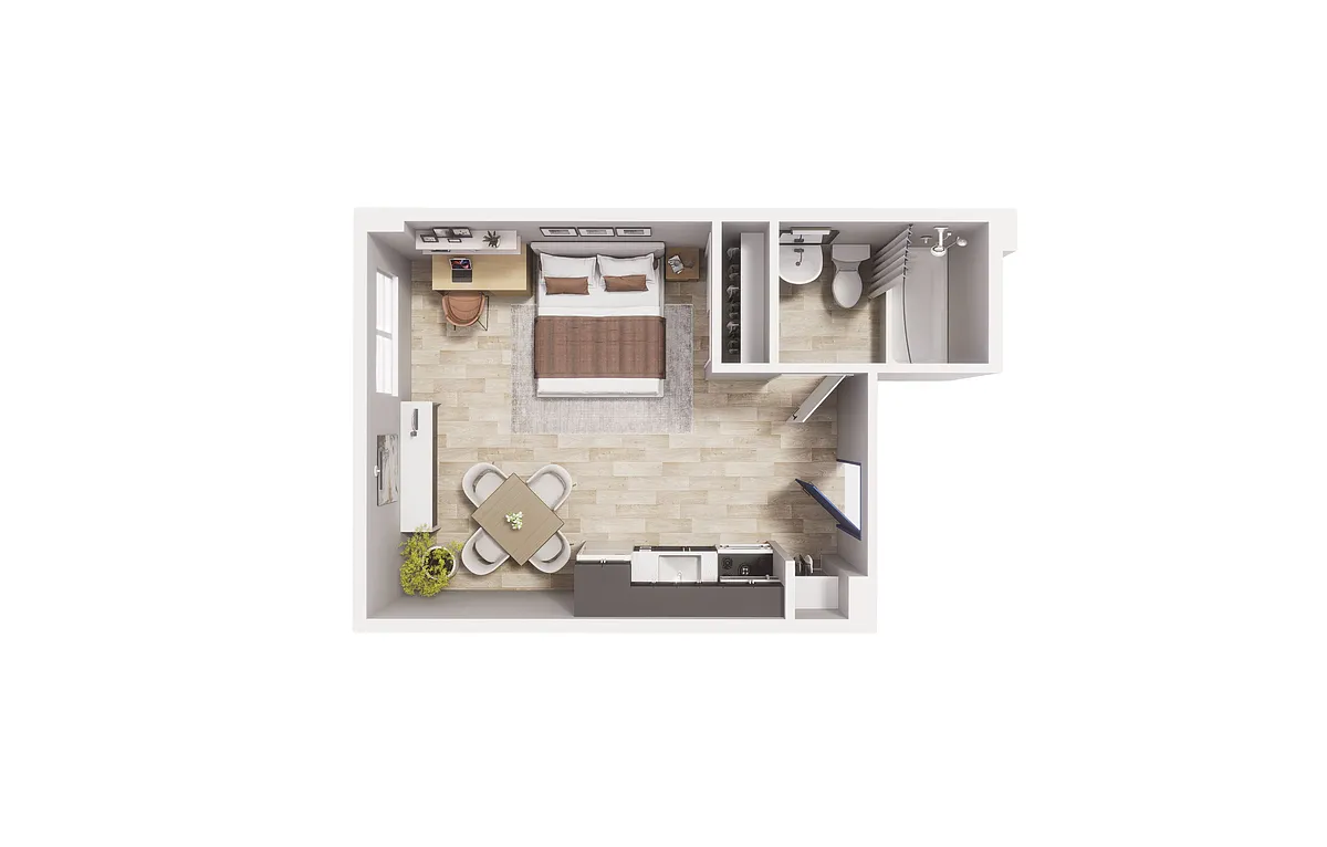 Floor plan Studio - S3 - Maude