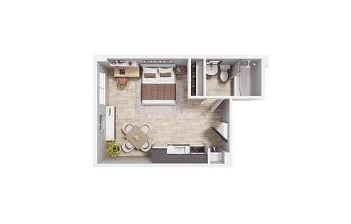 Floor plan Studio - S3 - Maude