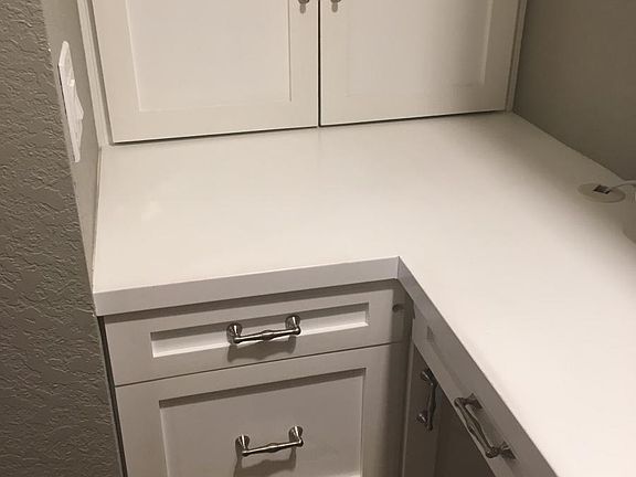 custom desk built in