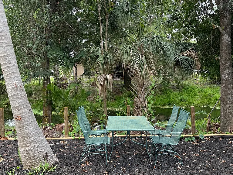 Backyard table and chairs