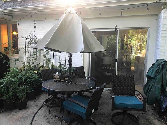 partial courtyard & sunroom