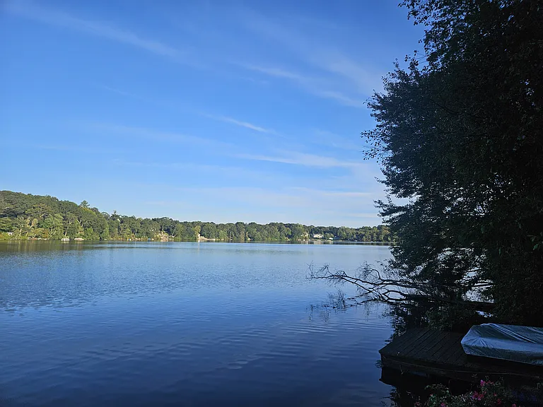 A view of Lake Terramuggus from backyard.