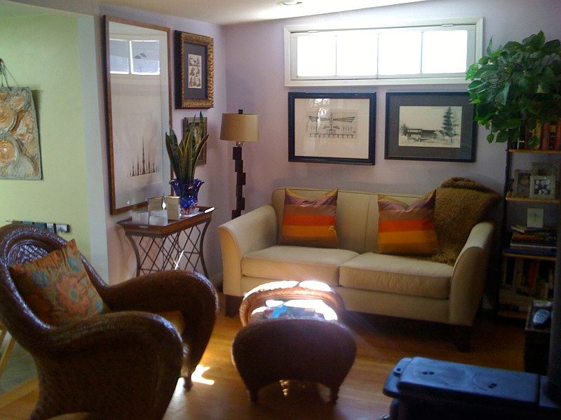 A look at with furnishings, but it is being rented unfurnished.