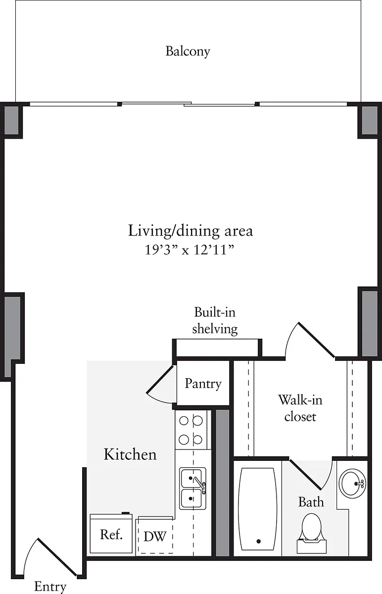 Floor plan Studio V