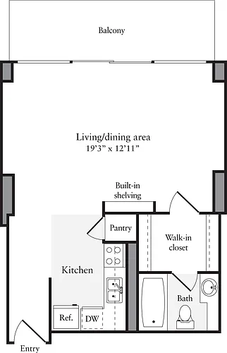 Floor plan Studio V