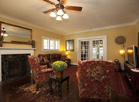 Fabulous fireplace in living room