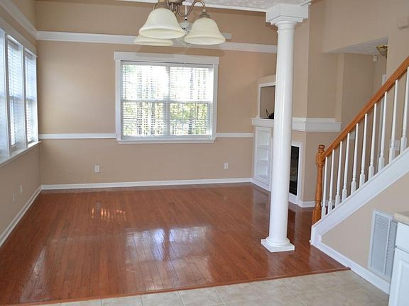 Great room with hard woods
