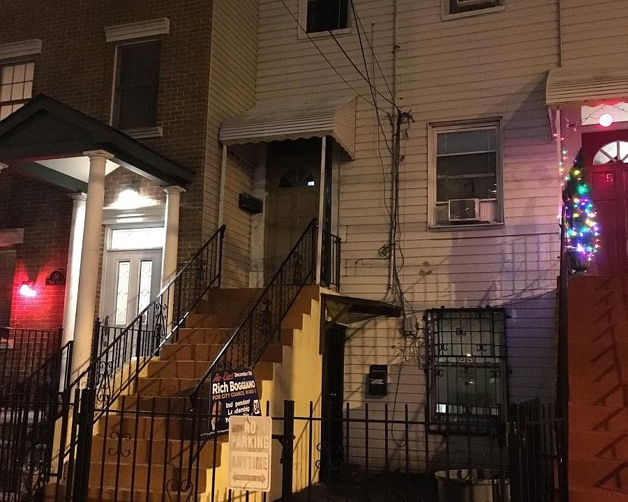Outside view. Apartment is street level.