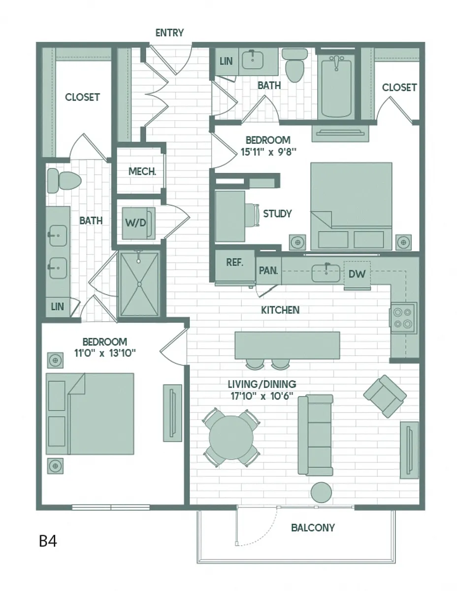 Floor plan B4