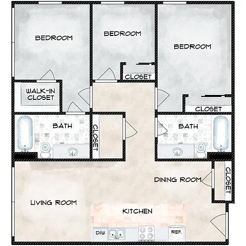 Floor plan T-Stop