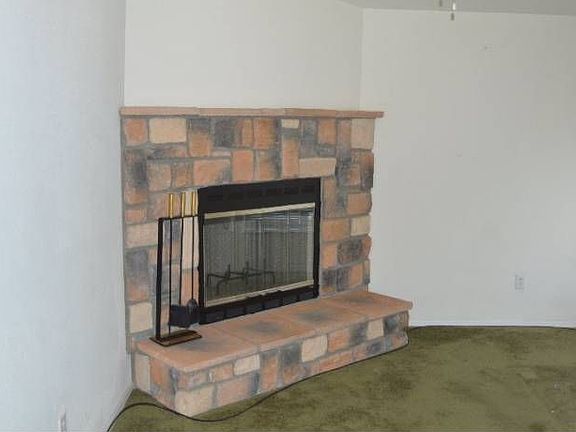 wood burning fireplace