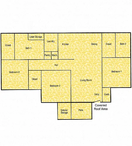 Floor plan 3 Bed/2 Bath