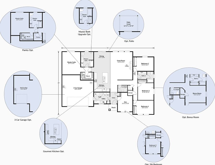Floor Plan with Options