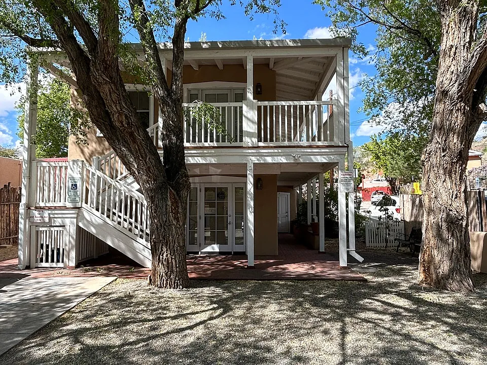 Building front and parking