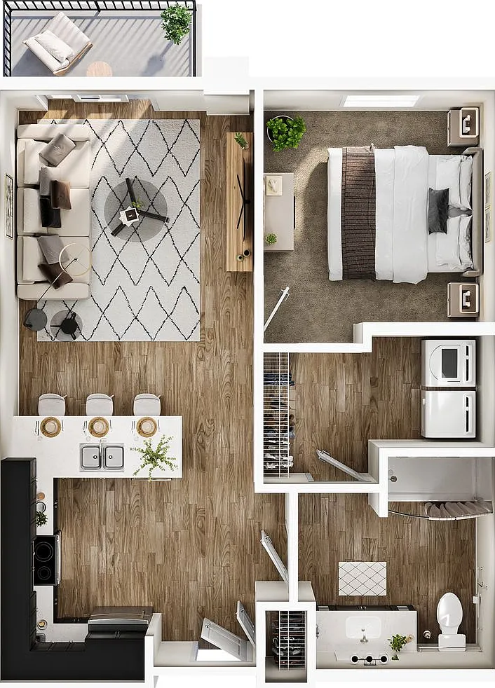 The Wharf - 1 Bedroom / 1 Bathroom — Photo 2