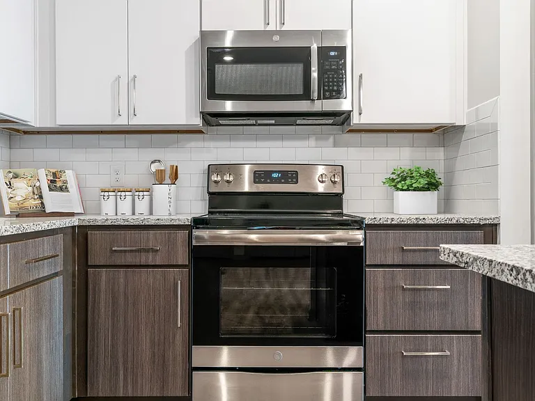 Two color custom cabinetry in your kitchen at Hawthorne at the Glen in Concord, NC