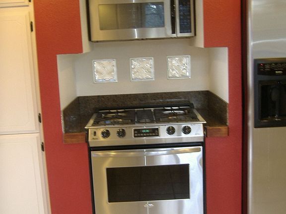 Stainless steel appliances. 