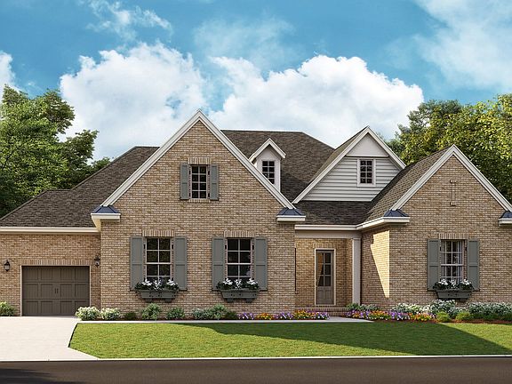 Santa Fe - English Cottage 3-Car Side Load Garage Note Renderings may show optional features