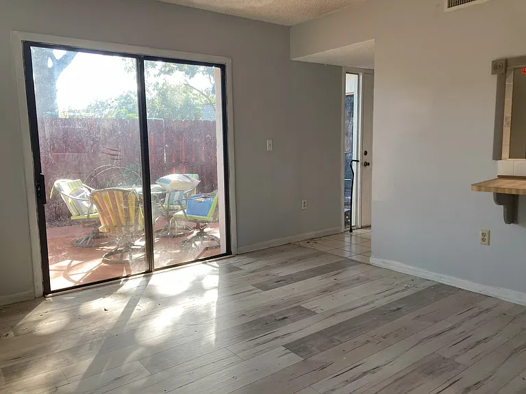 dining room view to patio