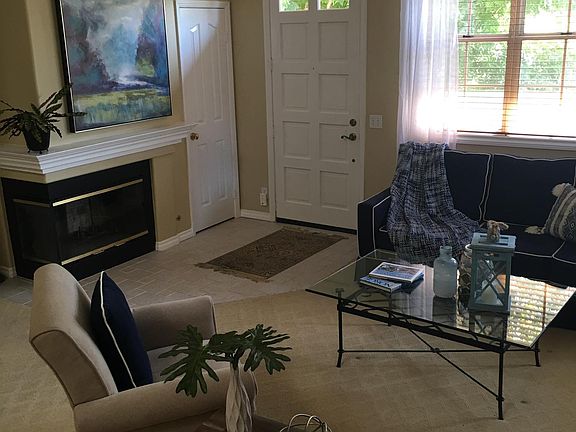 Transitional living room staging