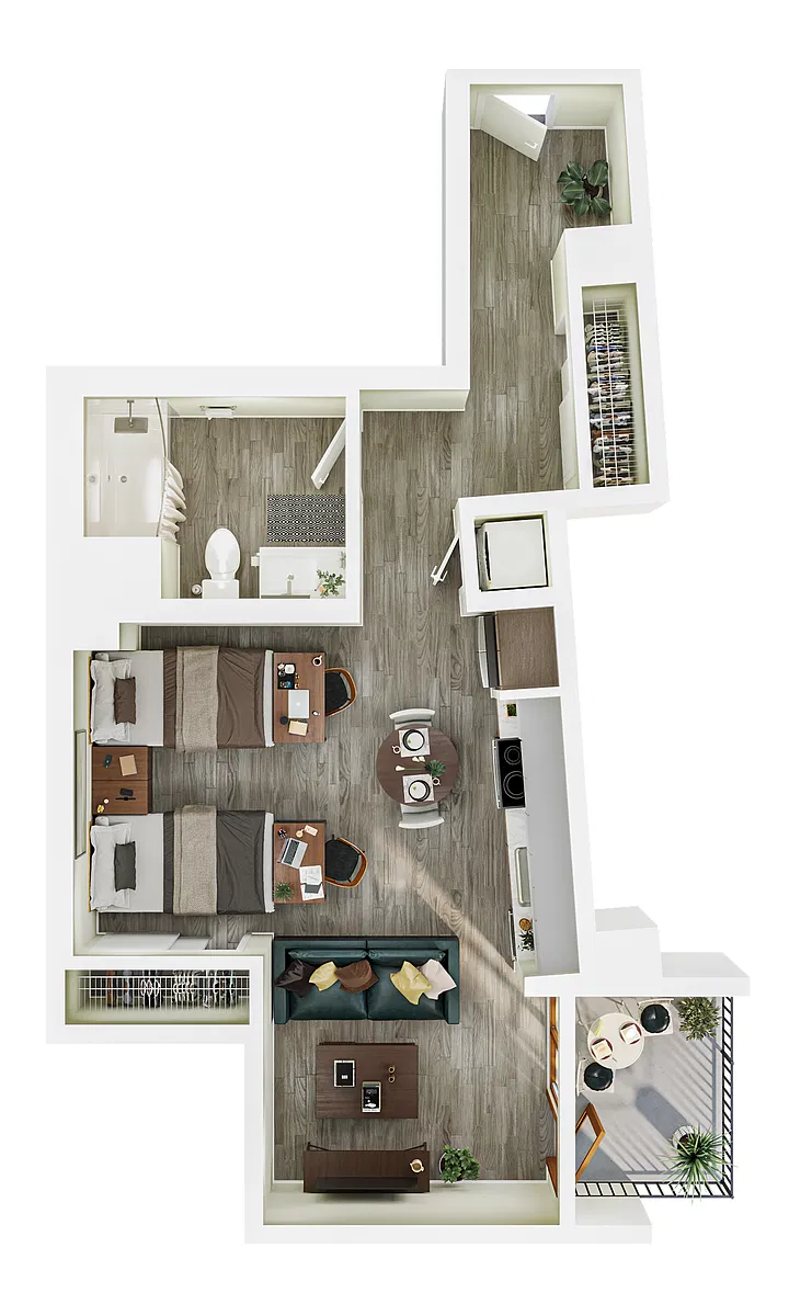 Floor plan Studio S4