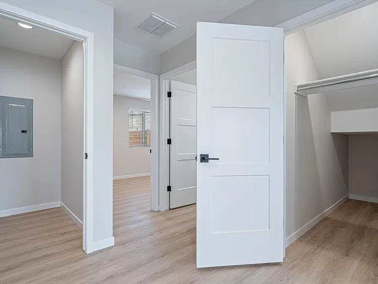 Downstairs Coat and Storage Closets