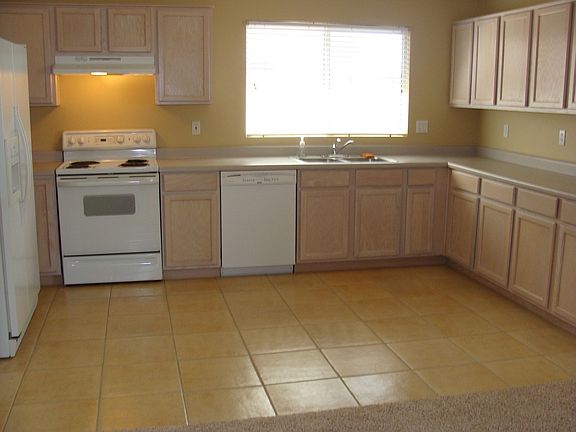 kitchen with new tile