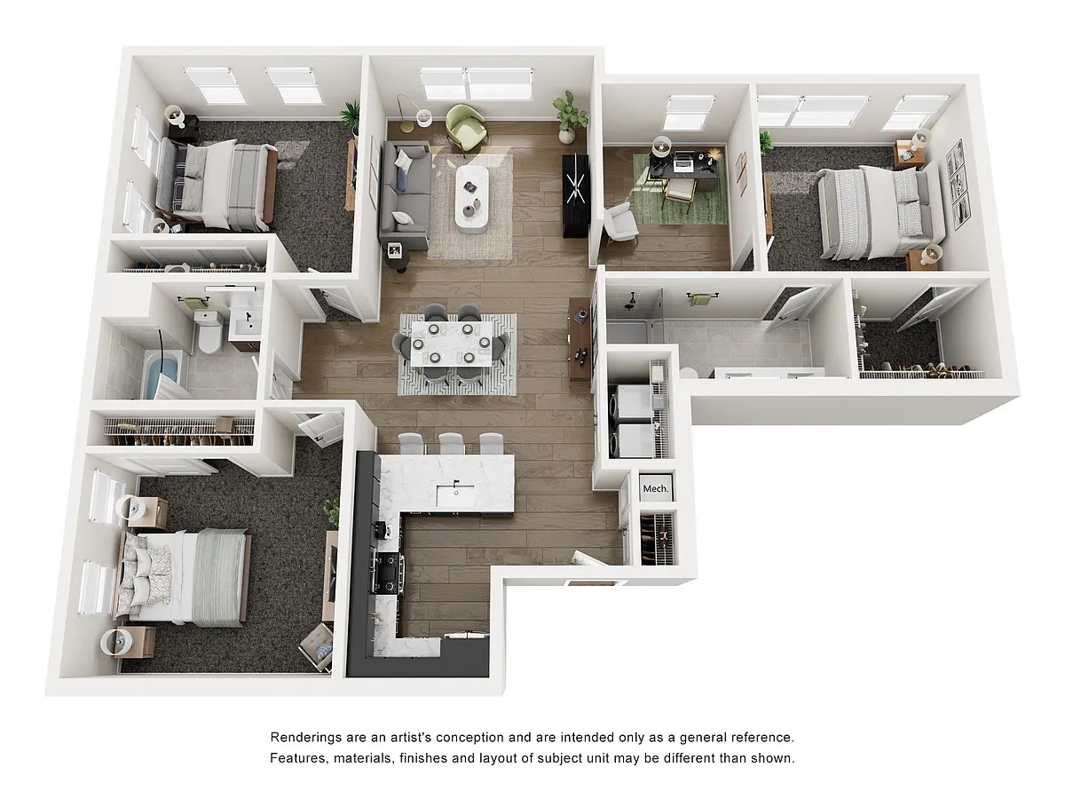 Floor plan C3D (Three Bed Plus)