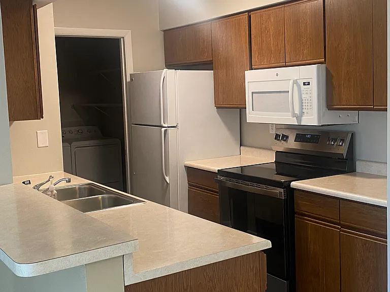 Kitchen with brand new stove