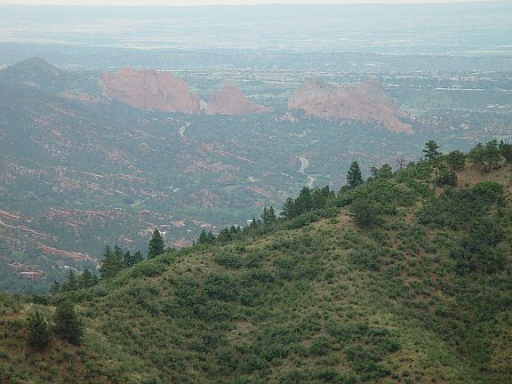 View of Garden of the Gods from deck.