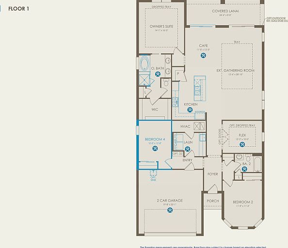 Mystique Floor Plan, Quick Move-in Home, Floor 1