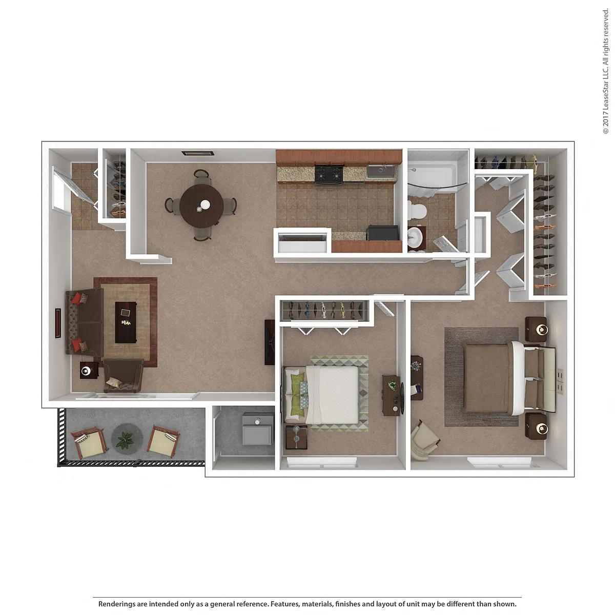 Floor plan 2 Bed 1 Bath